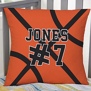 Basketball Personalized 18-inch Throw Pillow - 29974-L