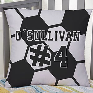 Soccer Personalized 18 Throw Pillow - 29976-L