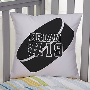 Hockey Personalized 14-inch Throw Pillow - 29977-S