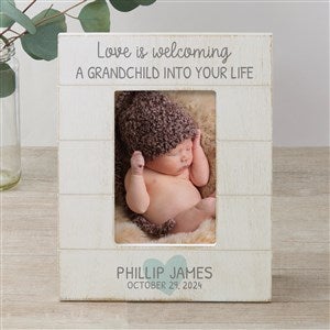 Love Is... Grandparents Personalized Shiplap Picture Frame- 4x6 Vertical - 30082-4x6V