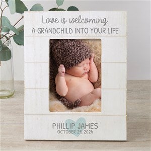 Love Is... Grandparents Personalized Shiplap Picture Frame- 5x7 Vertical - 30082-5x7V