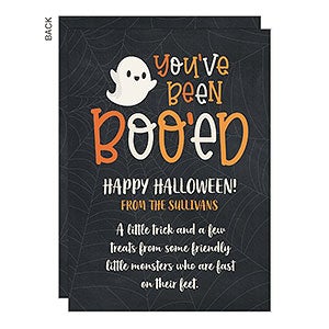Youve Been Booed Personalized Cards - Premium - 30106-P