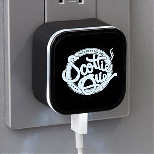 Personalized Logo LED Triple Port USB Charger - 30124