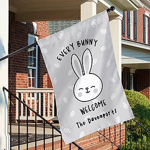 Every Bunny Welcome Personalized Easter House Flag - 30152-EB