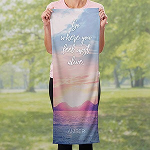 Nature Quotes Personalized Cooling Towel - 30173