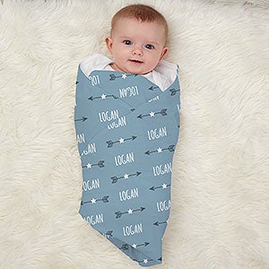 Hello World Personalized Baby Receiving Blanket - 30211
