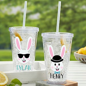 Build Your Own Bunny Personalized 17 oz. Acrylic Insulated Tumbler for Boys - 30236-B