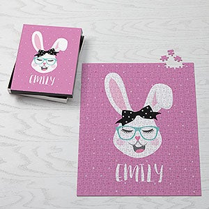 Build Your Own Girl Bunny Personalized Easter Puzzle- 500 Pieces - 30256-500