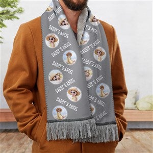 Photo Phrase Personalized Mens Sherpa Scarf - 30272-S
