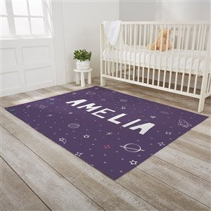 Space Personalized Nursery Area Rug - 4’ x 5’ - 30379-M