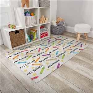 School Supplies Personalized 2.5’ x 4’ Classroom Area Rug - 30380-S