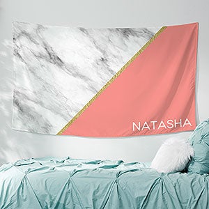 Marble Chic Personalized 35x60 Wall Tapestry - 30392