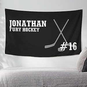 Hockey Personalized 35x60 Wall Tapestry - 30403