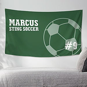Soccer Personalized 35x60 Wall Tapestry - 30406