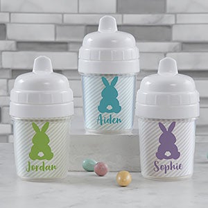 Pastel Bunny Personalized Baby 5 oz. Sippy Cup - 30452