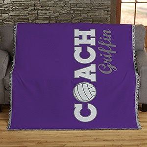 Coach Personalized 56x60 Woven Throw - 30477-A