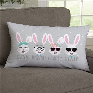 Build Your Own Bunny Personalized Easter Lumbar Throw Pillow - 30480-LB