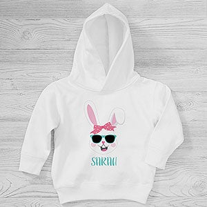 Build Your Own Girl Bunny Personalized Easter Toddler Hooded Sweatshirt - 30500-CTHS