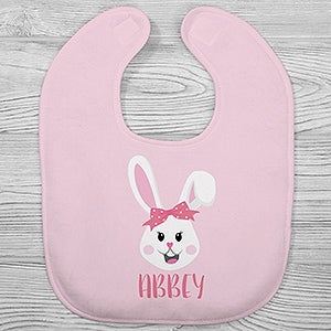 Build Your Own Girl Bunny Personalized Easter Baby Bib - 30502-B