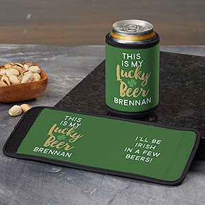 This Is My Lucky Beer Personalized Can & Bottle Wrap - 30530