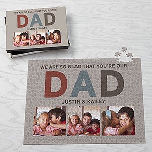 Glad You Are Our Dad Personalized 500 Pc Photo Puzzle - 30662-500