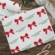 Icon Step  Repeat Personalized Christmas Wrapping Paper Roll - 6ft Roll - 30747