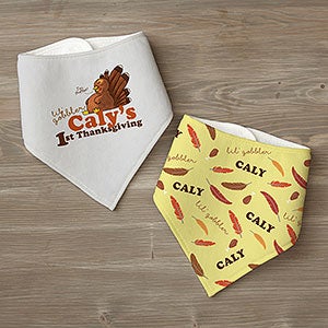 My First Thanksgiving Personalized Bandana Bibs - 30765-BB