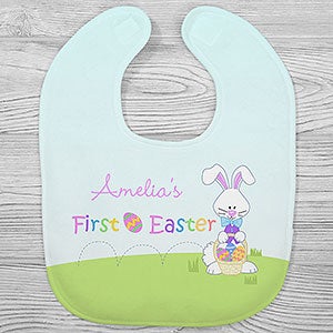 Babys First Easter Personalized Baby Bib - 30777-B
