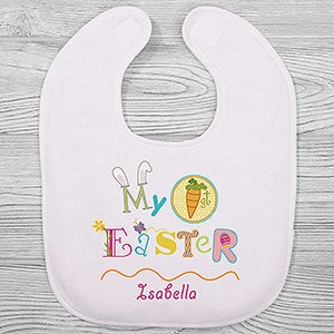 My First Easter Personalized Baby Bib - 30778-B
