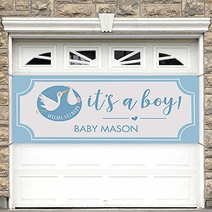 It’s A Boy Baby Announcement Personalized Banner - 45x108 - 30824-L