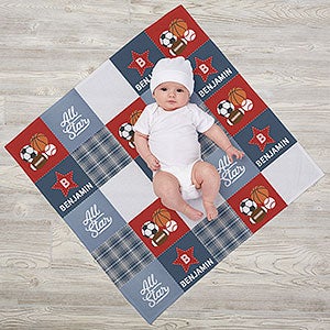 All-Star Sports Baby Personalized Nursery Area Rug 2.5x4