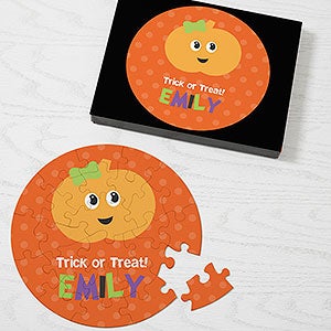 Halloween Character Personalized 26 Round Puzzle - 30855-26