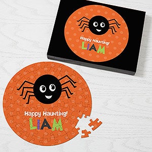 Spider Halloween Character Personalized 68 Round Puzzle - 30856-68