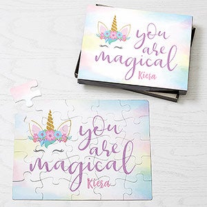 Magical Unicorn Personalized Puzzle - 25 Pieces - 30857-25