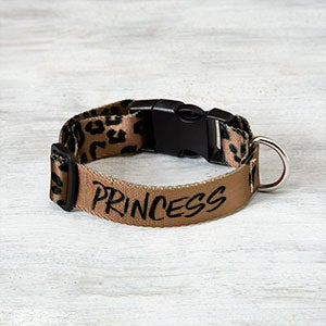 Leopard Personalized Dog Collar - Small - Medium - 30873