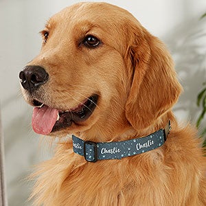 Puppy Pattern Personalized Dog Collar - Large/X-Large - 30877-L