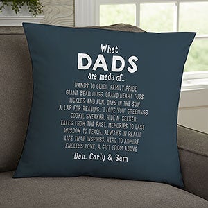 What Dads Are Made Of Personalized 18 Throw Pillow - 30910-L
