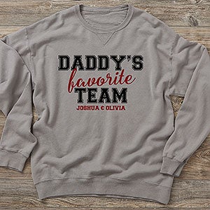 Dads Favorite Team Personalized Hanes® Adult ComfortWash™ Sweatshirt - 31159-CWS