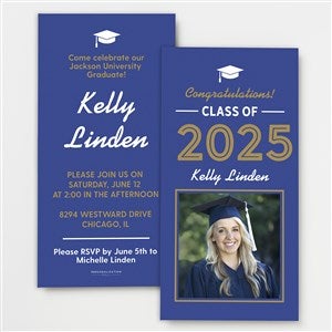 Graduating Class Of Personalized Graduation Party Invitation - Premium - 31184-P