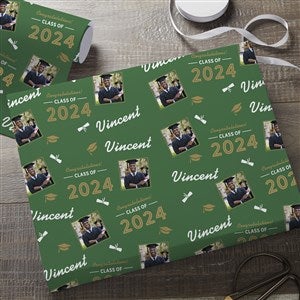 Graduating Class Of Personalized Photo Wrapping Paper Roll - 18ft Roll - 31189-L