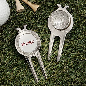 Classic Celebrations Personalized Divot Tool, Ball Marker  Clip - 31201