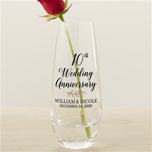 Anniversary Personalized Printed Bud Vase - 31278