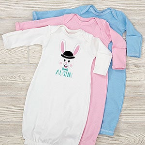 Build Your Own Boy Bunny Personalized Easter Baby Gown - 31355-G