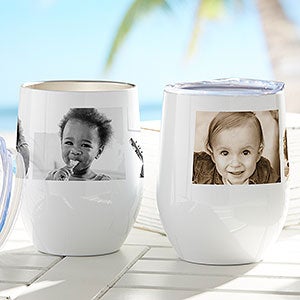 Love Photo Collage Personalized 14 oz. Commuter Travel Mug For Her