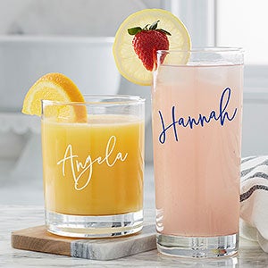 Initial & Name Personalized 15 oz. Tall Drinking Glass