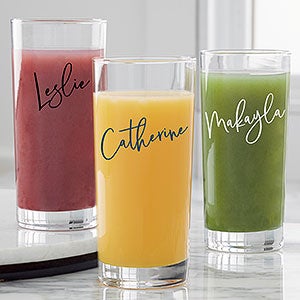 Trendy Script Name Personalized 15oz Tall Drinking Glass - 31395-T