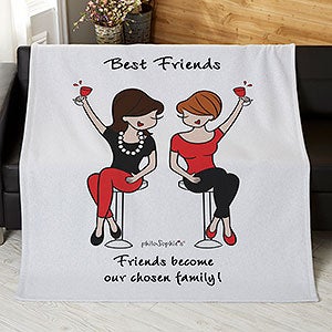 Best Friends philoSophies Personalized 50x60 Sweatshirt Blanket - 31447-SW
