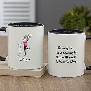 Busy Bride philoSophies® Personalized Coffee Mug 11 oz.- Black - 31450-B