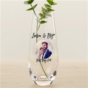 Photo Message for Wedding Personalized Printed Bud Vase - 31579