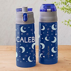 Moon  Stars Personalized 13oz Reduce Frostee Water Bottle - Blue - 31580-B